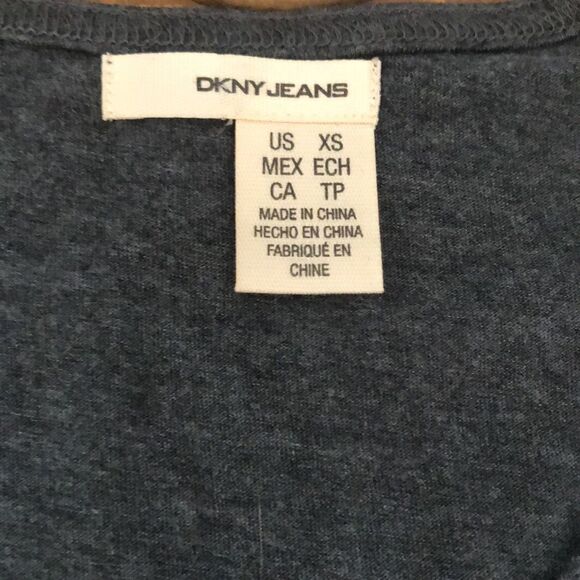 DKNY Sequin Mini Dress Grey Women’s Size Extra Small Short Sleeve Shirt - Picture 6 of 12